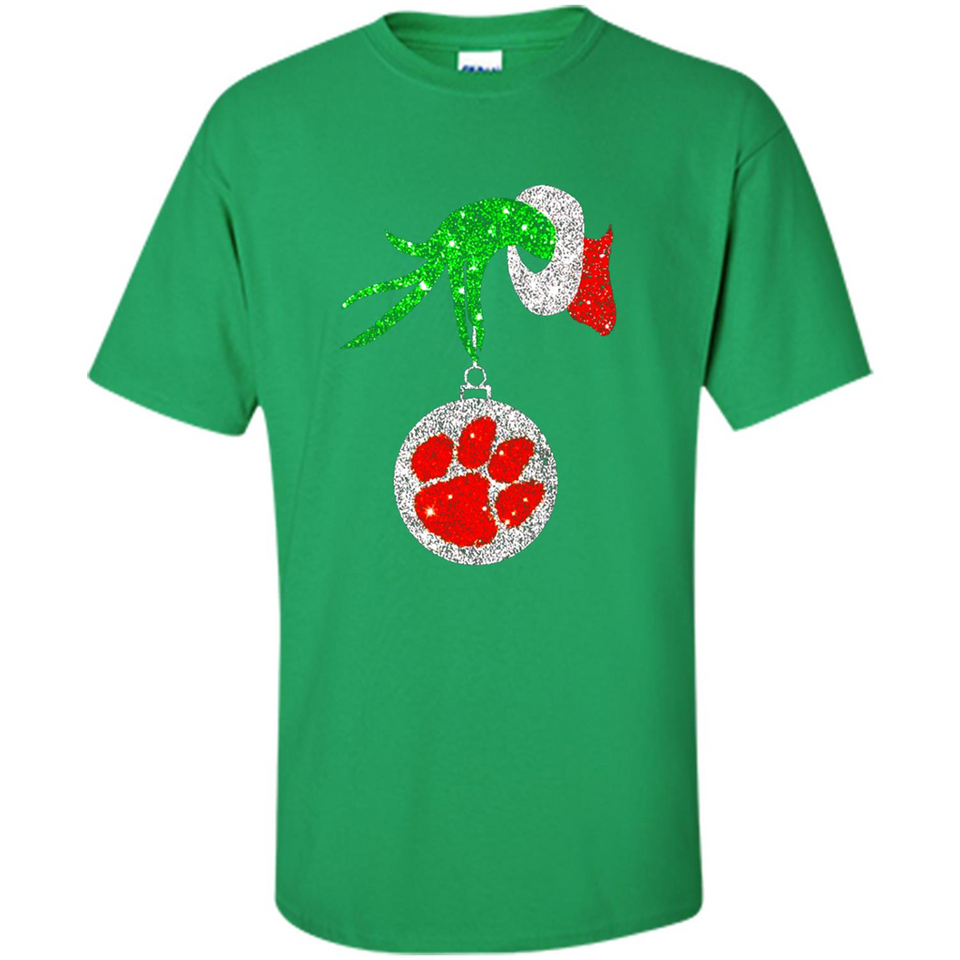 Amazing tee Clemson Tigers Glitter Grinch Monogram Ornament Christmas Gift - Sao chép - Shirt