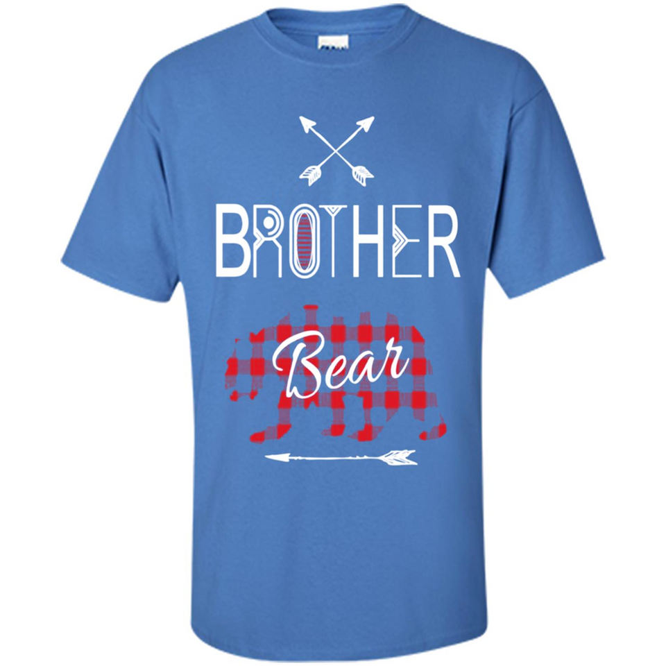 Brother Shirt Buffalo Plaid Family Camping Bear Tee - Shirt