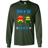 Snow Day Shirt For Dallas Stars Vs Minion Fans pingpong