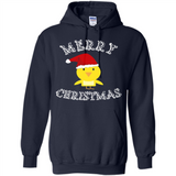 Bird Santa Merry Christmas T-Shirt - Birds Watchers Xmas - Hoodie
