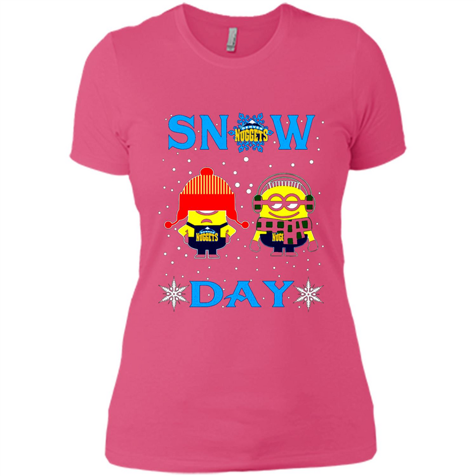 Snow Day Shirt For Denver Nuggets Vs Minion Fans pingpong