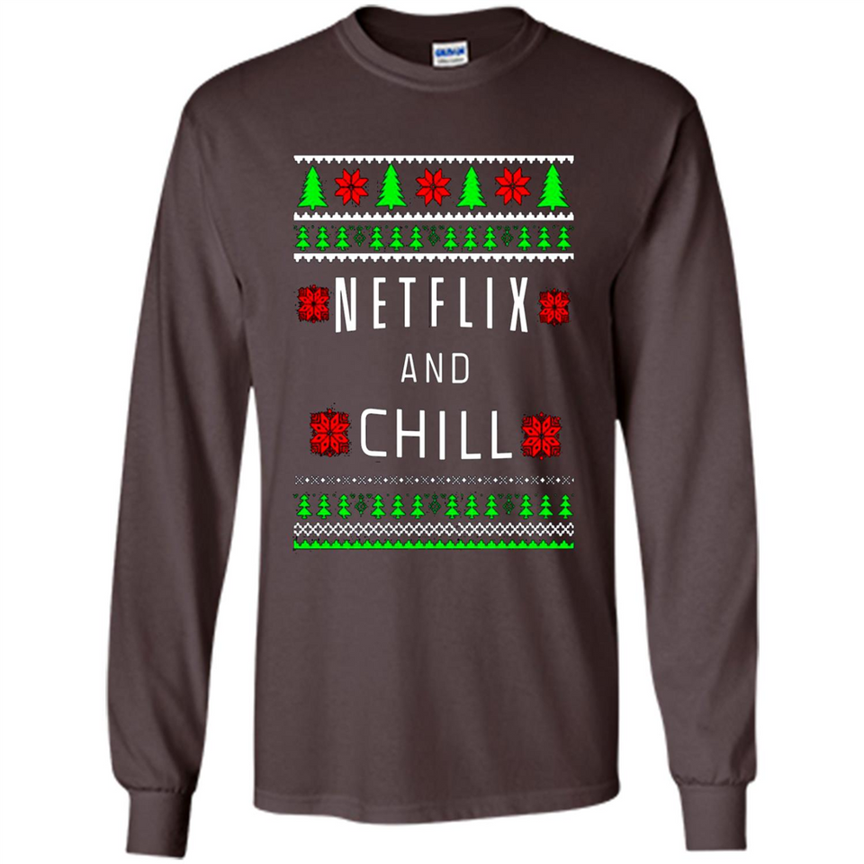 Netflix And Chill Christmas sweater PINGPONG