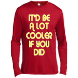 It'd Be A Lot Cooler If You Did Vintage Large Print - Canvas Long Sleeve T-Shirt