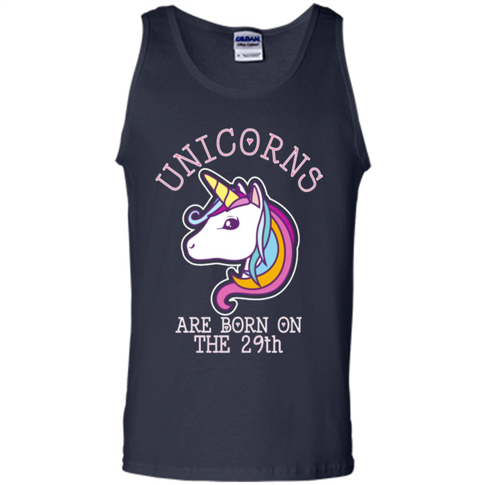 Unicorns Birthday T-shirt Born On The 29th Unicorn Magical