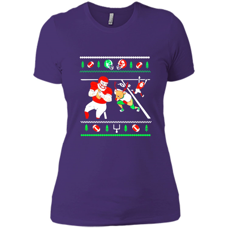 Santa vs Deer Football Ugly Christmas PINGPONG