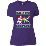 Santa vs Deer Football Ugly Christmas PINGPONG
