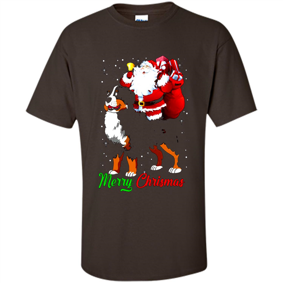 Merry Christmas Santa Claus With Big Dog sweater PINGPONG