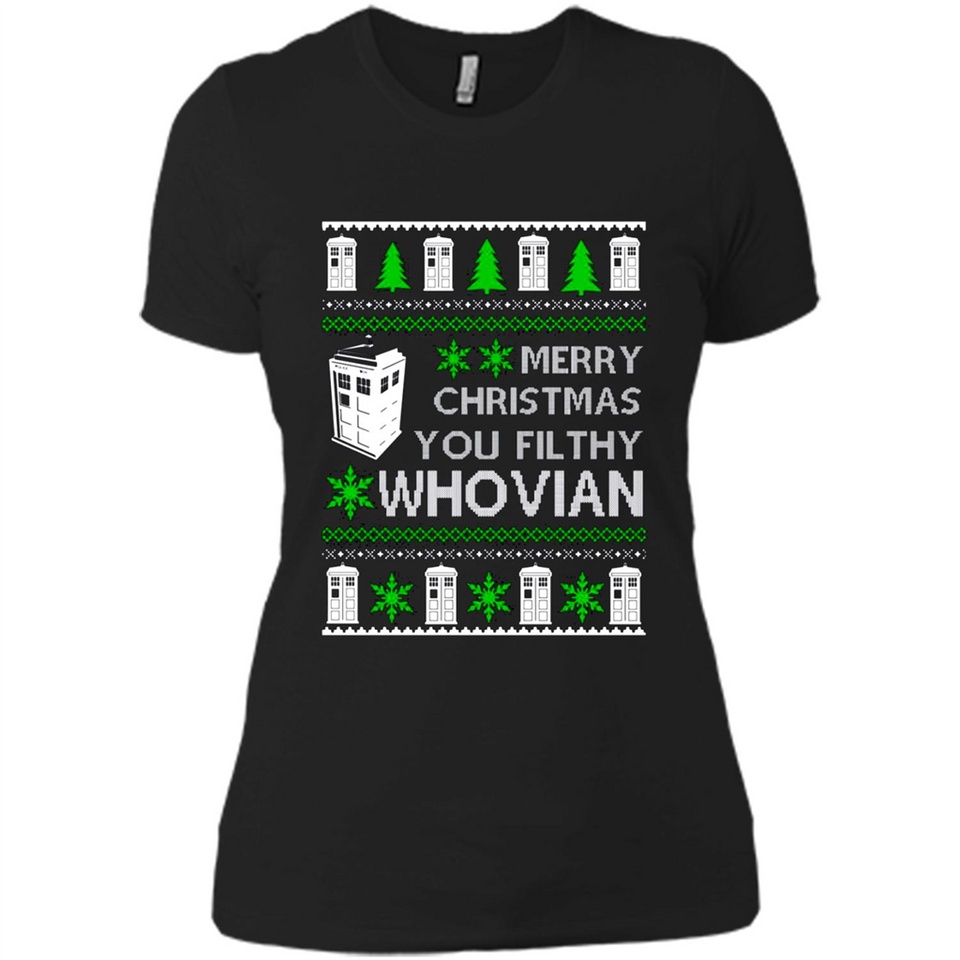 Merry Christmas You Filthy Whovian ugly sweater PINGPONG