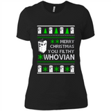 Merry Christmas You Filthy Whovian ugly sweater PINGPONG
