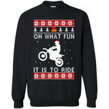 Motocross oh what fun it is to ride Christmas sweater PINGPONG