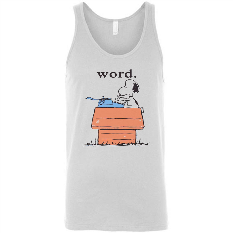 Snoopy Word - Canvas Unisex Tank