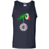 Amazing shirt Los Angeles Clippers Glitter Grinch Monogram Ornament Christmas Gift - Tank Top