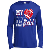Tampa Bay Buccaneers Football My Heart is on that Field - Canvas Long Sleeve T-Shirt