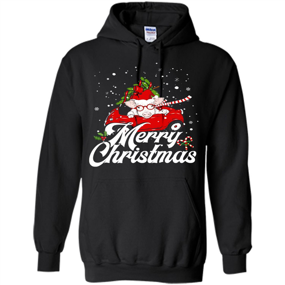 Merry Christmas Pig s - Hoodie