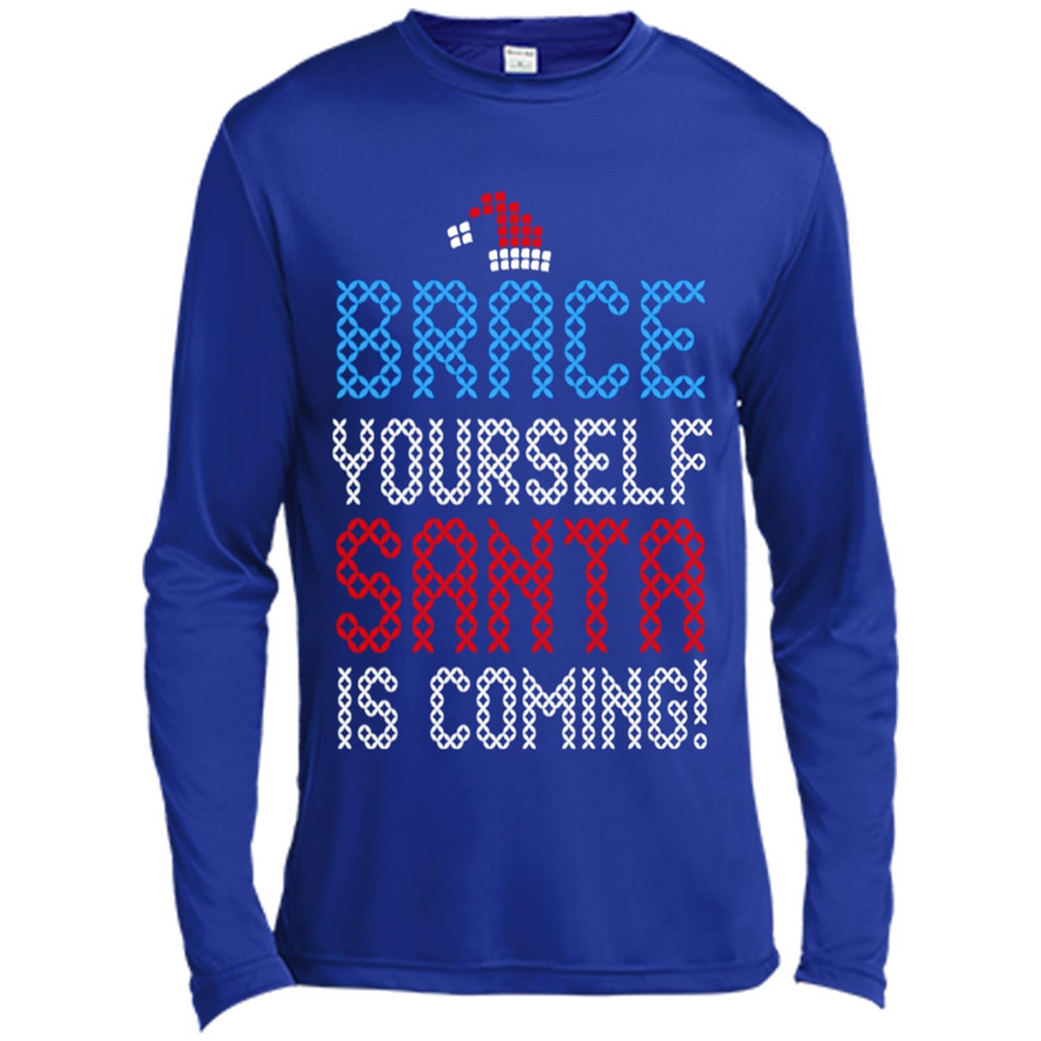 Brace Yourself Santa is coming Christmas - Canvas Long Sleeve T-Shirt
