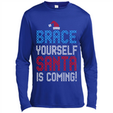 Brace Yourself Santa is coming Christmas - Canvas Long Sleeve T-Shirt