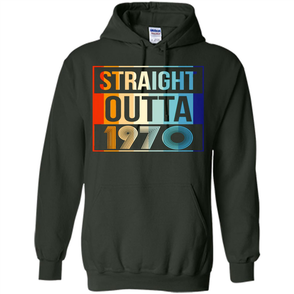 Retro Straight Outta 1970 48 Years Old - Hoodie