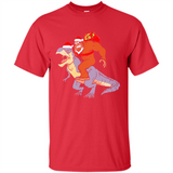 Bigfoot Riding Dinosaurus T-Shirt Funny Bigfoot Santa - Shirt