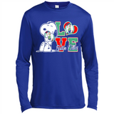 Snoopy loves NBA Boston Celtics - Canvas Long Sleeve T-Shirt