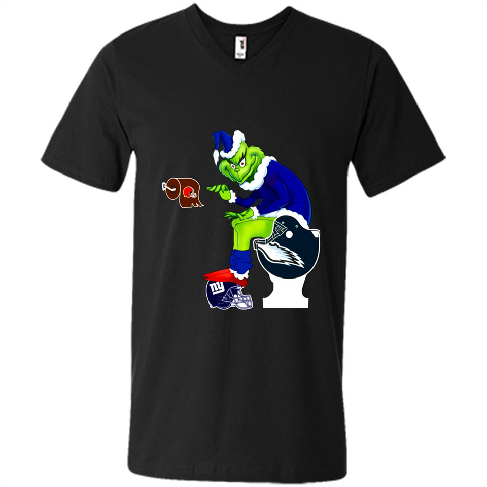 New York Giants Toilet Grinch Santa Claus Football Fan PINGPONG