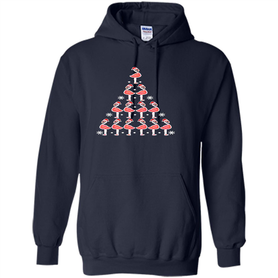 Flamingo Christmas Tree Flamingo - Hoodie