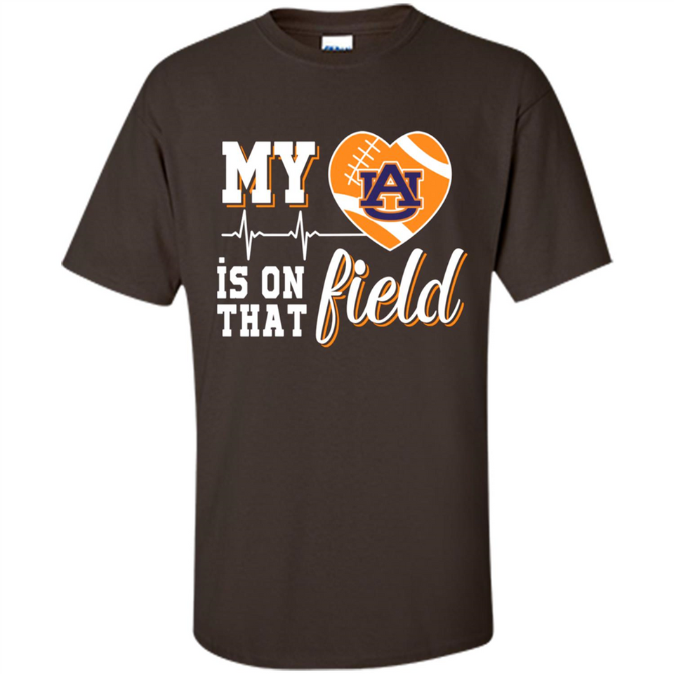 Auburn Tigers Football My Heart is on that Field - Shirt