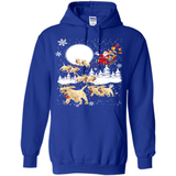 Christmas Santa Golden Retriever Sleigh For Labrador Retriever
