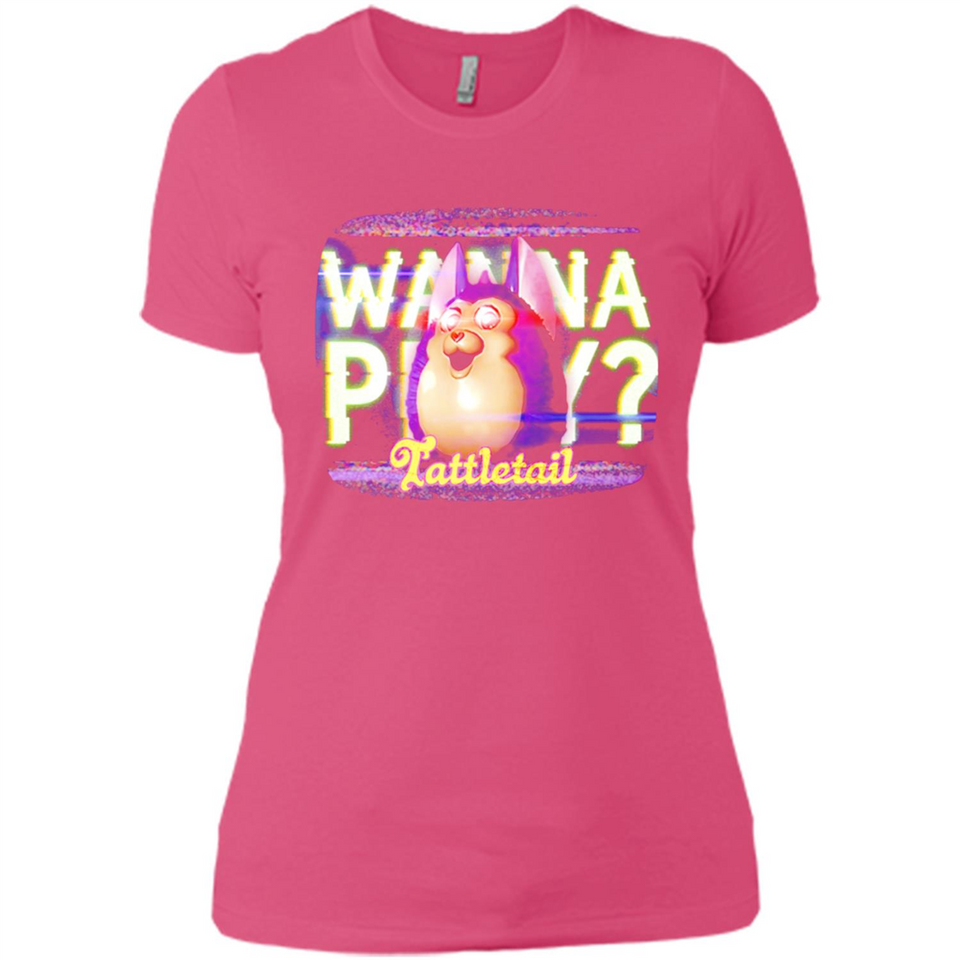 Wanna Play Tattletail - Ladies' Boyfriend T-Shirt