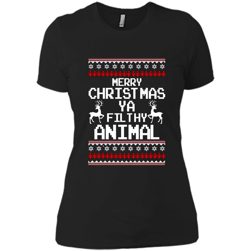 Merry Christmas ya filthy animal ulgy sweater PINGPONG