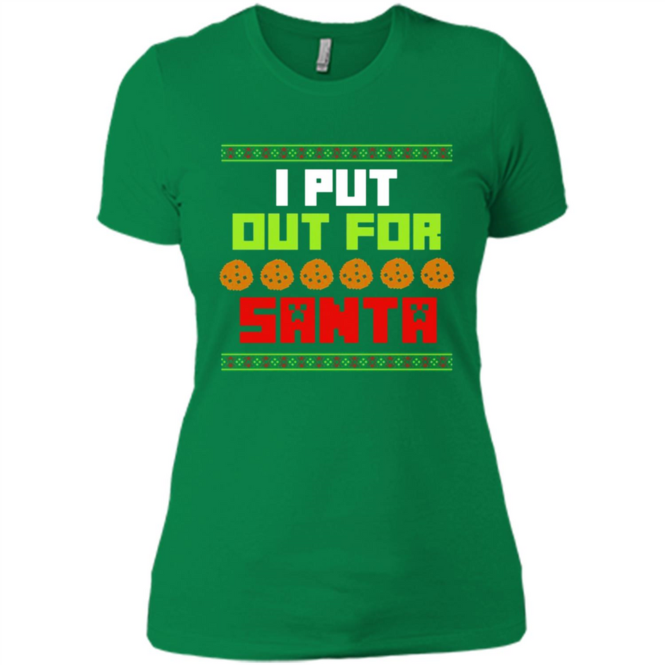 Cookies Out For Santa Christmas - Ladies' Boyfriend T-Shirt