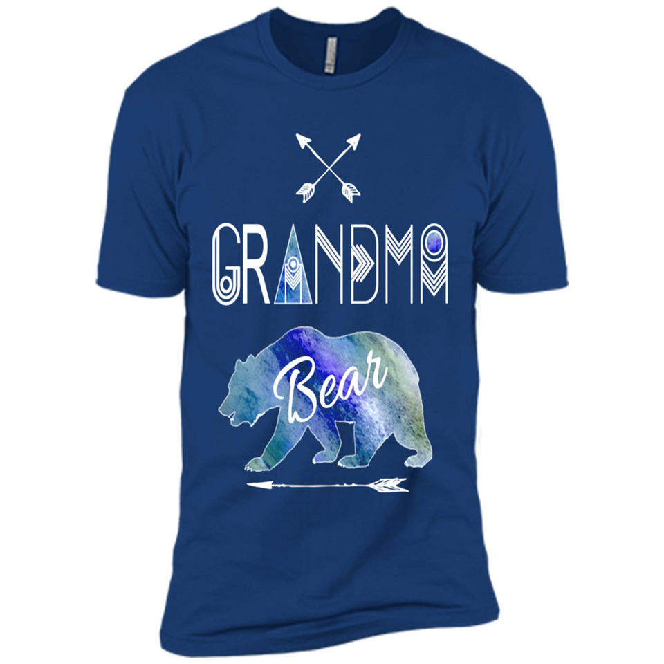 Grandma Bear Shirt Tribal Family Vacation & Camping Tee - Premium Short Sleeve T-Shirt