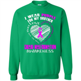 I Wear Purple For My Brother Chiari Malformation - Sweatshirt