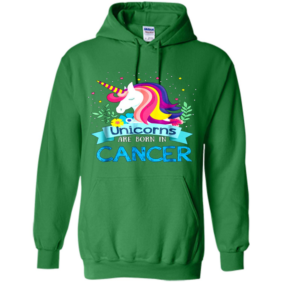 Unicorns are born in Cancer Birthday Rainbow Gift Custom Ultra Cotton