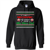 Funny Ugly Christmas T-Shirt Gift for Mechanic - Hoodie