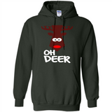 Oh Deer Christmas Reindeer Black mugs PINGPONG - Hoodie