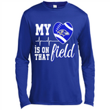 Baltimore Ravens Football My Heart is on that Field - Canvas Long Sleeve T-Shirt