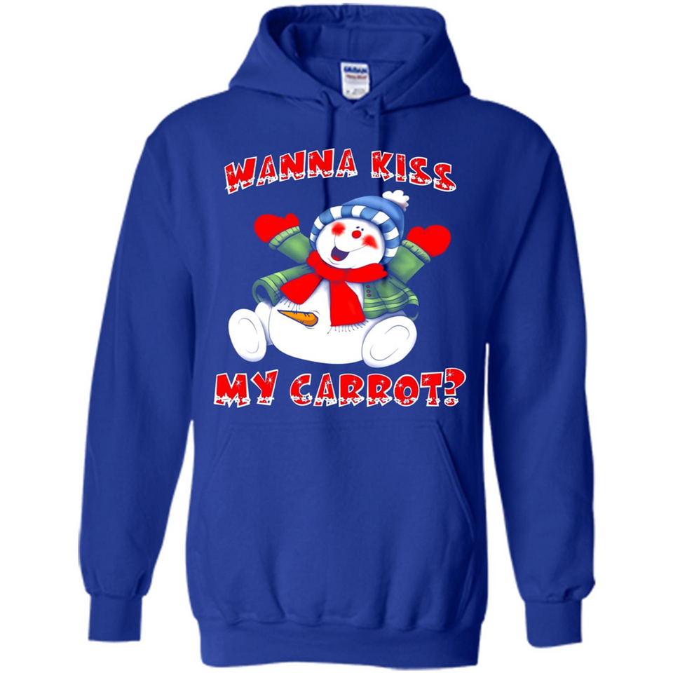 Snowman Wanna Kiss My Carrot Christmas - Hoodie