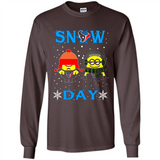Snow Day Shirt For Houston Texans Vs Minion Fans pingpong