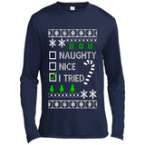Naughty Nice I Tried Christmas sweatshirt PINGPONG