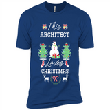 This Architect Loves Christmas Tree Shirt with Snowman