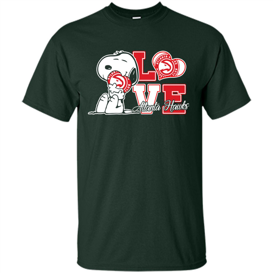 Snoopy loves NBA Atlanta Hawks - Shirt