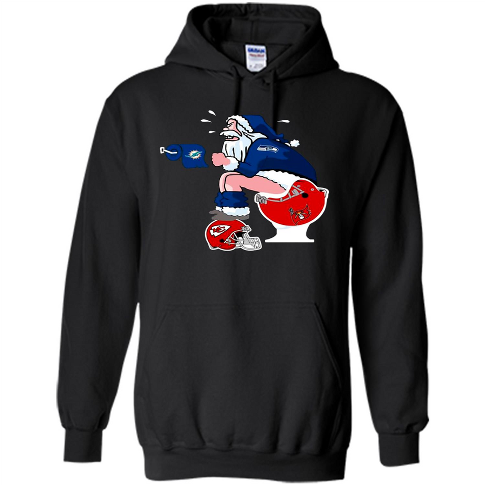 Seattle Seahawks Santa Claus Toilet