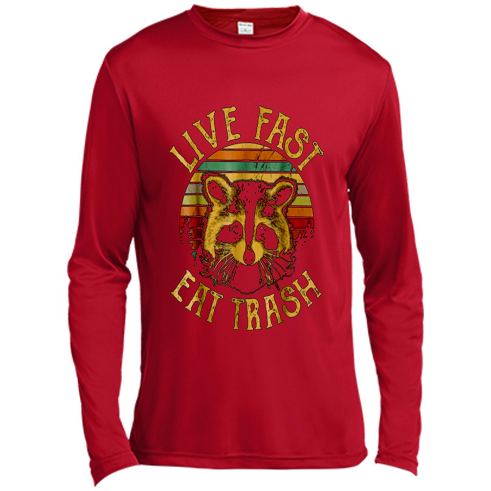 Live fast eat trash bear vintage camping PINGPONG