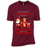 Never Underestimate A September Woman Watches Hallmark Movies Sweatshirt PINGPONG