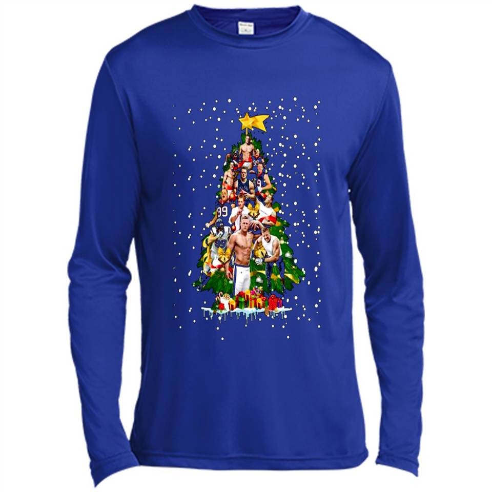 J.J. Watt Christmas Tree ugly sweater PINGPONG