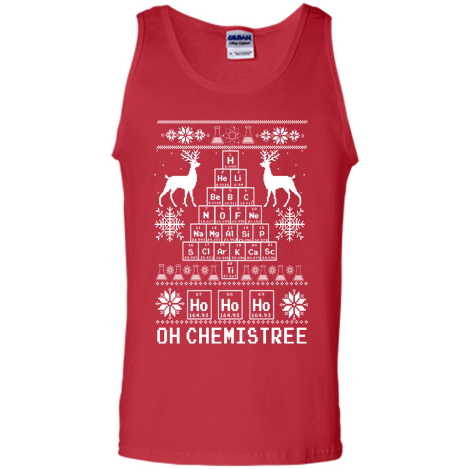 Oh Chemistry Tree Ugly Christmas Sweater - Tank Top