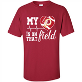 Washington Redskins Football My Heart is on that Field - Shirt