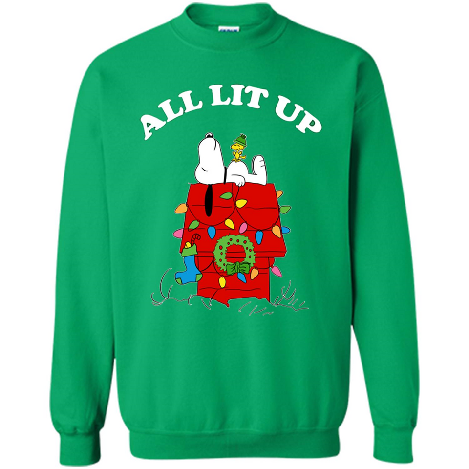 Peanuts By Schulz Snoopy Young Men_s Christmas - Sweatshirt