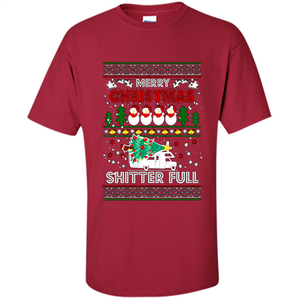 Merry Christmas Shitter Full Christmas Tree Snowman PING PONG