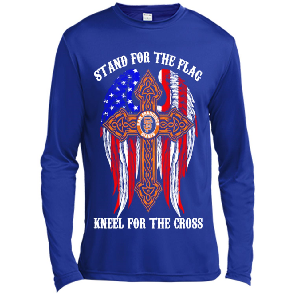 Francisco Giants - stand for the flag kneel for the cross
